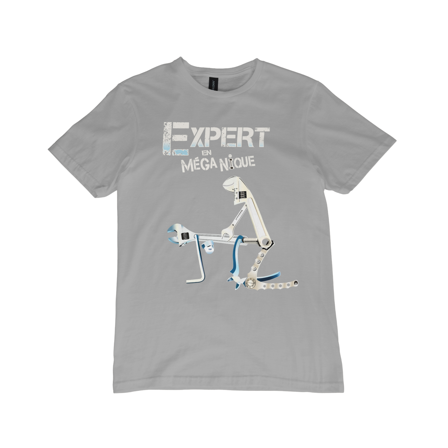T-shirt "Expert en MÉGA-NIQUE"