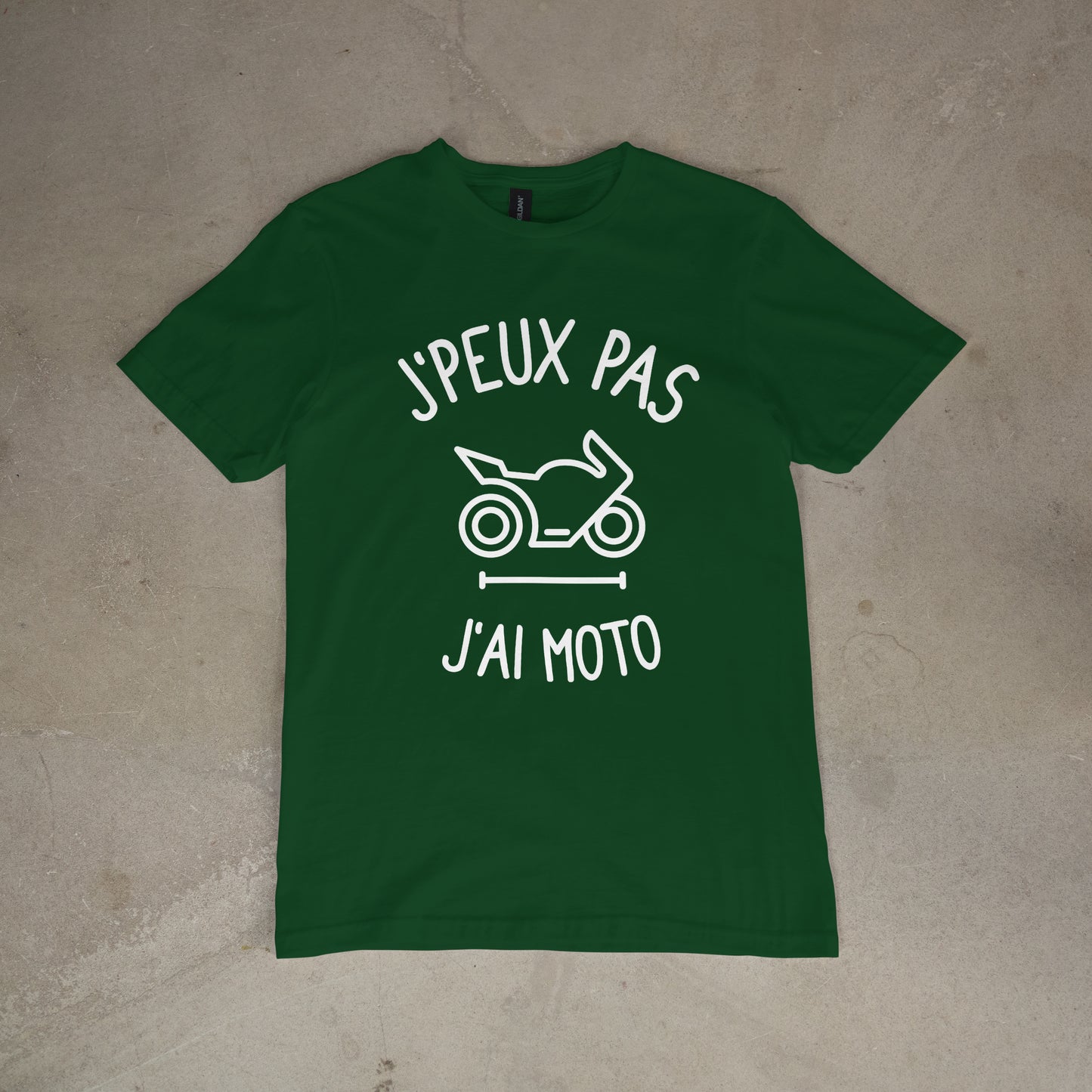 T shirt "J'peux pas j'ai moto"
