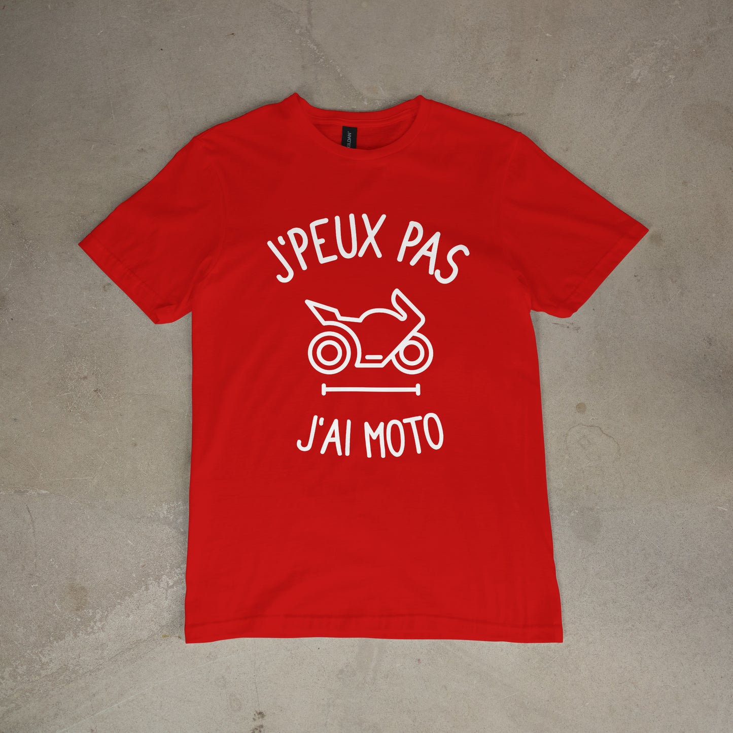 T shirt "J'peux pas j'ai moto"