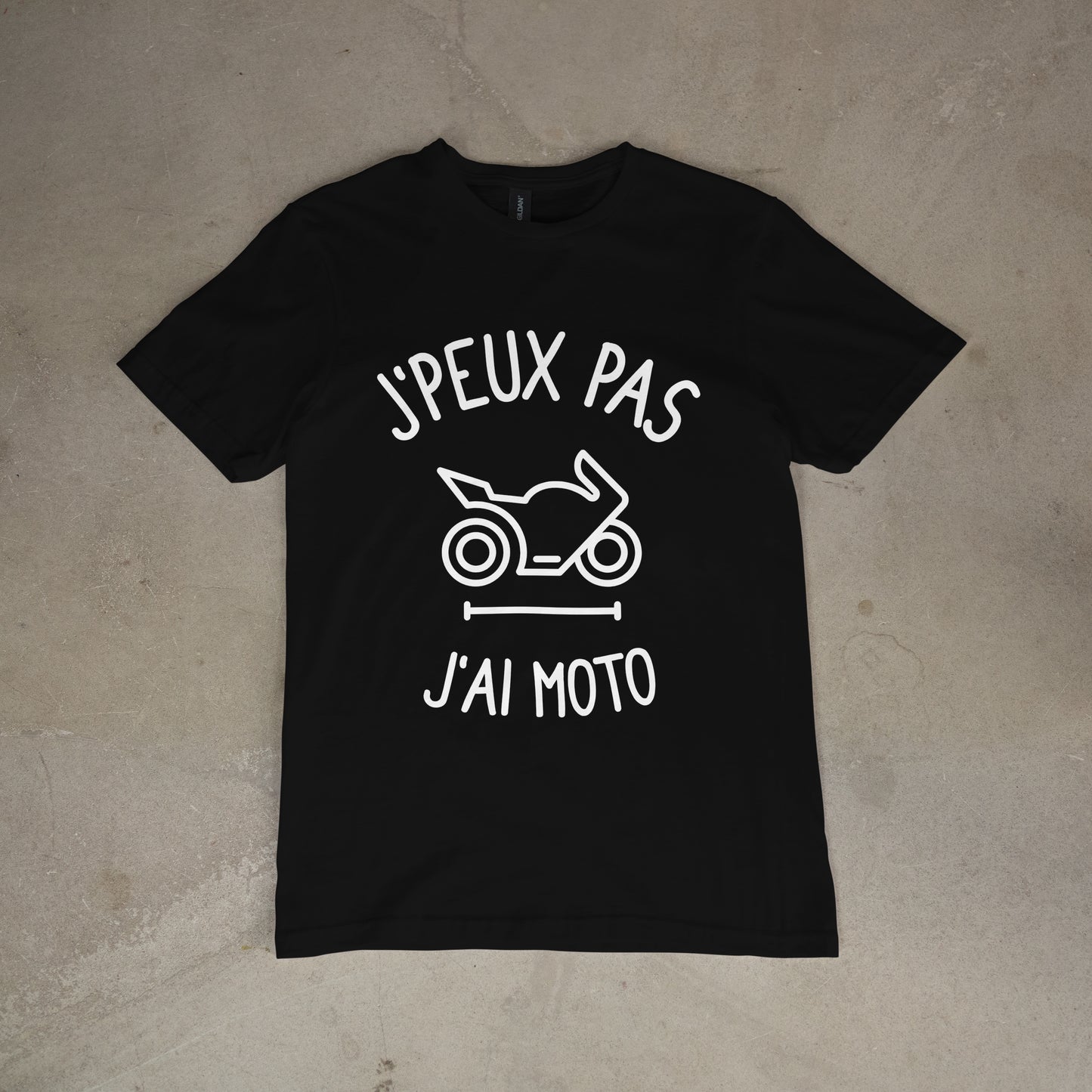 T shirt "J'peux pas j'ai moto"