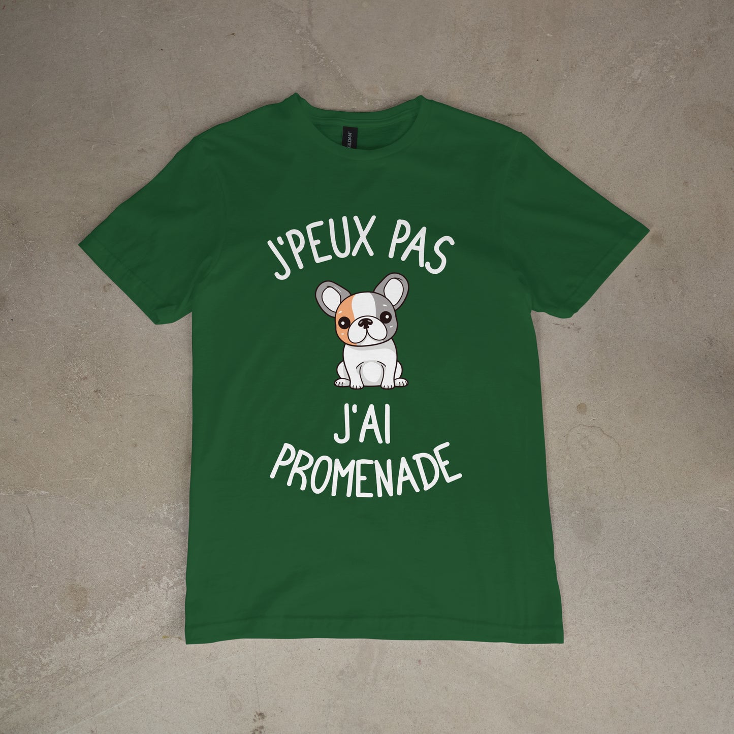 T shirt "J'peux pas j'ai promenade"