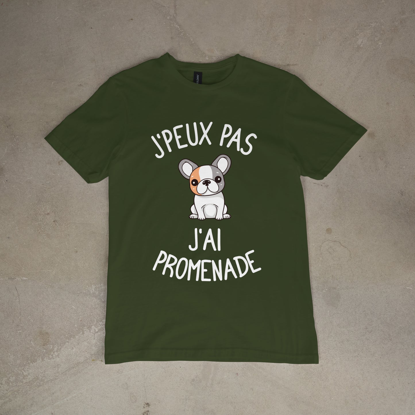 T shirt "J'peux pas j'ai promenade"