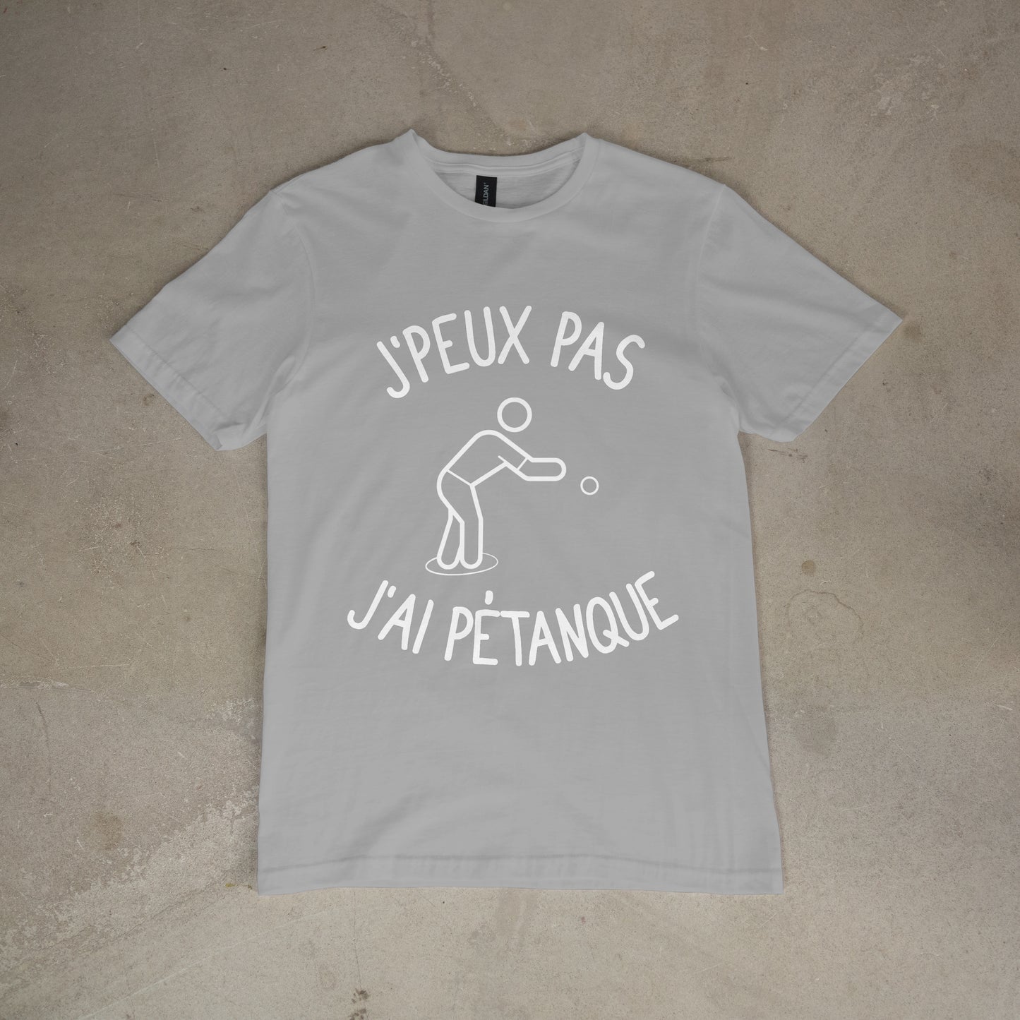 T shirt "J'peux pas j'ai pétanque"