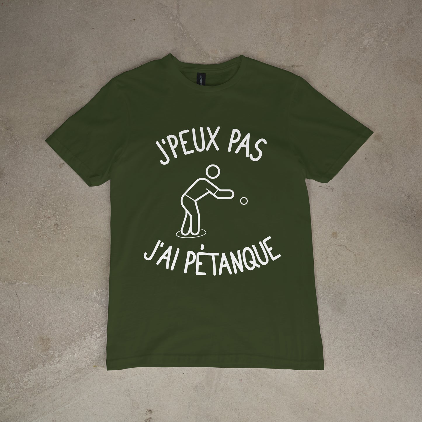 T shirt "J'peux pas j'ai pétanque"