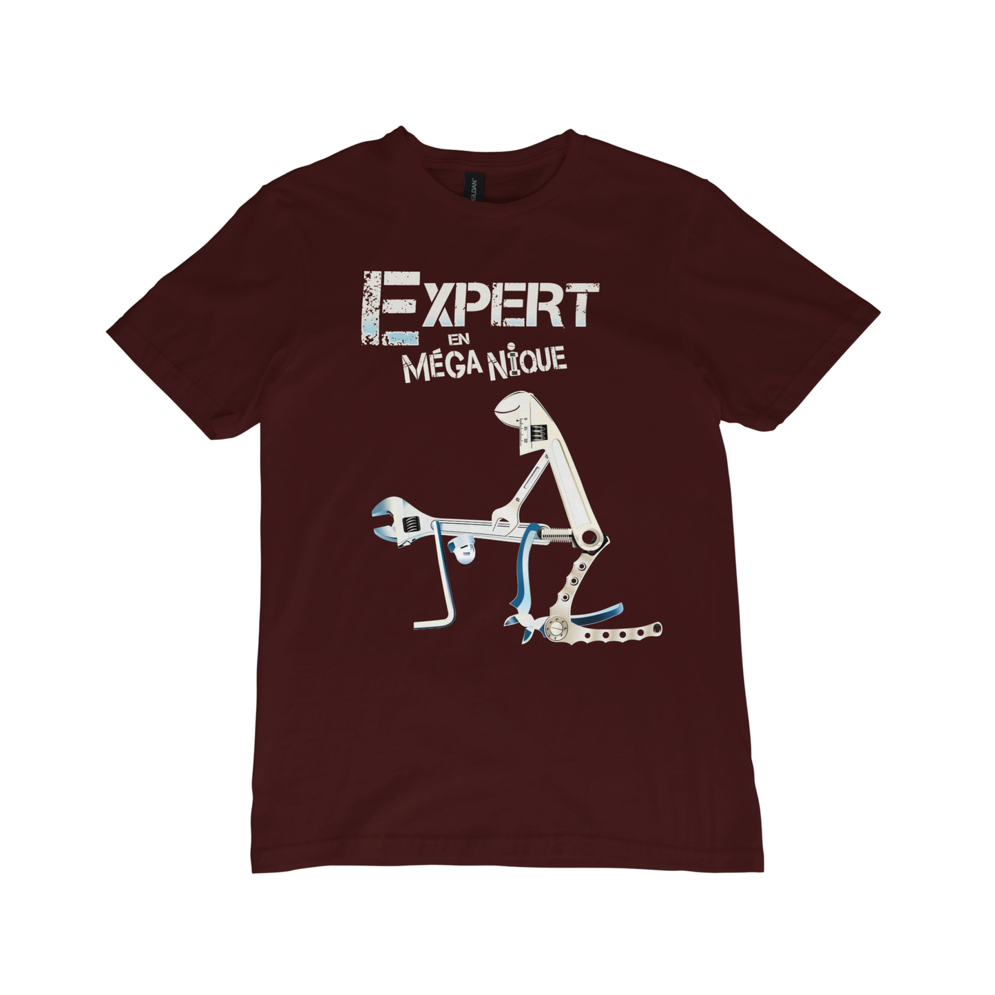 T-shirt "Expert en MÉGA-NIQUE"