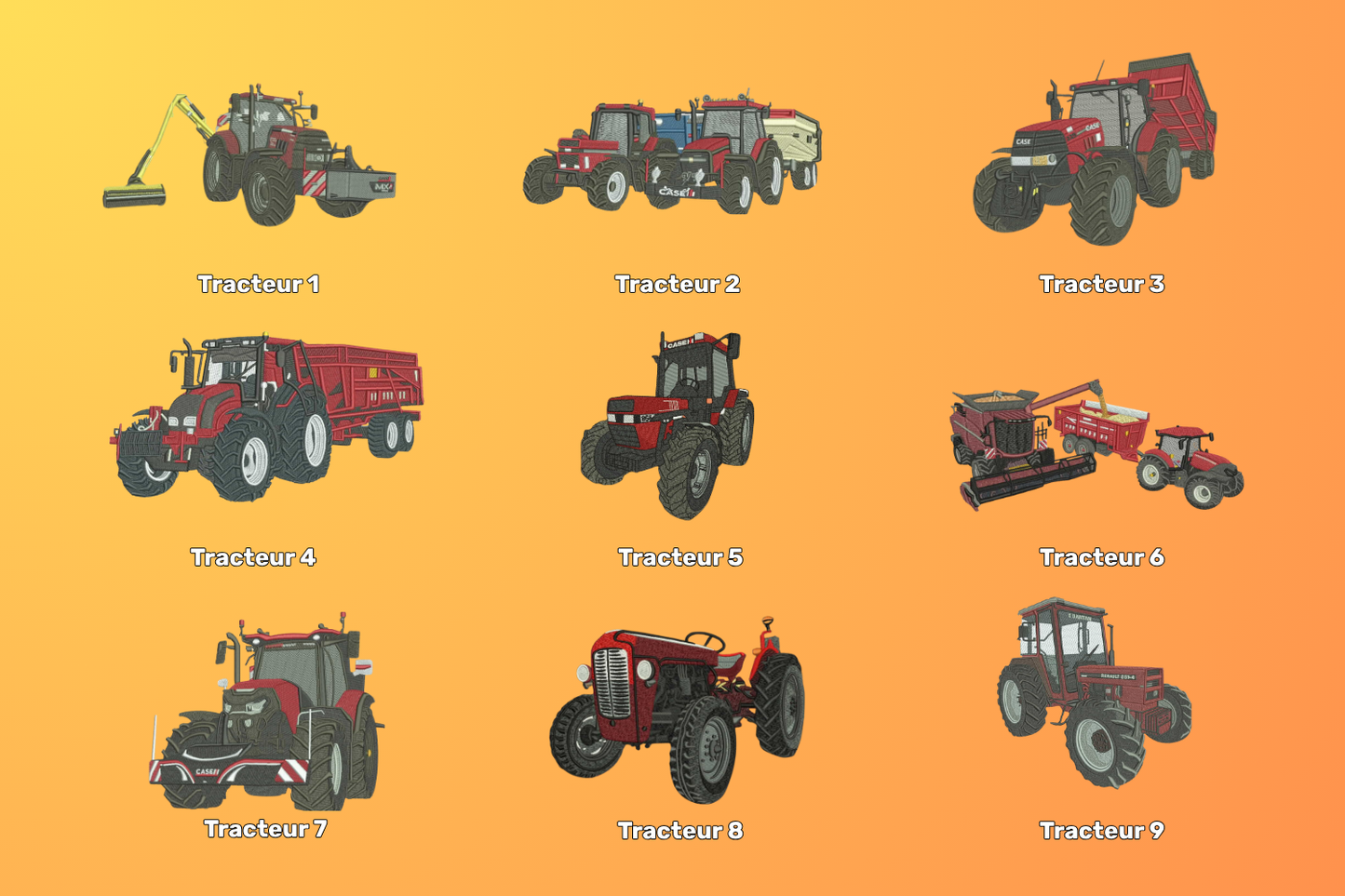 Sweat personnalisé tracteur avec remorque