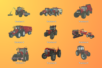 Sweat personnalisé tracteur avec remorque