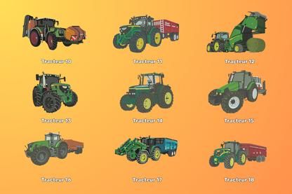 Sweat personnalisé tracteur avec remorque