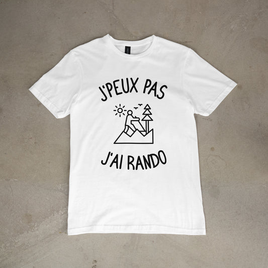 T shirt "J'peux pas j'ai rando"