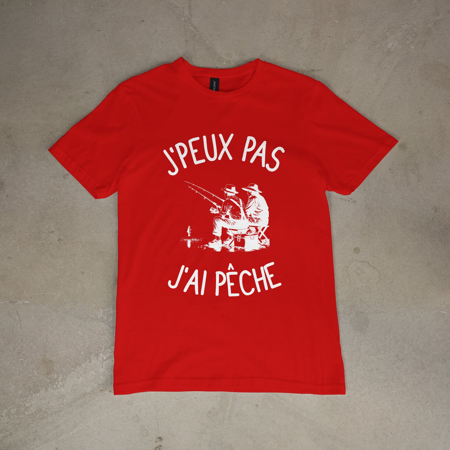 T shirt "J'peux pas j'ai pêche"