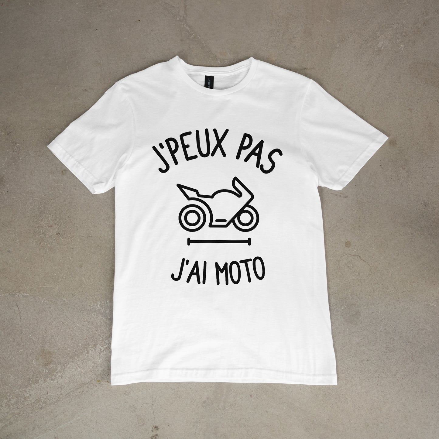 T shirt "J'peux pas j'ai moto"