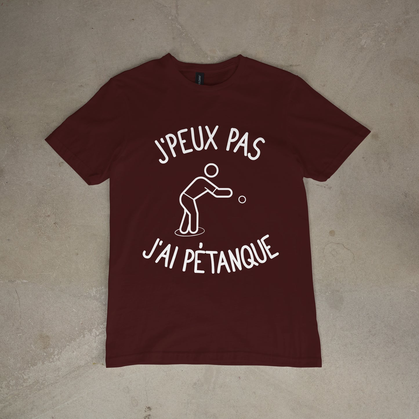 T shirt "J'peux pas j'ai pétanque"