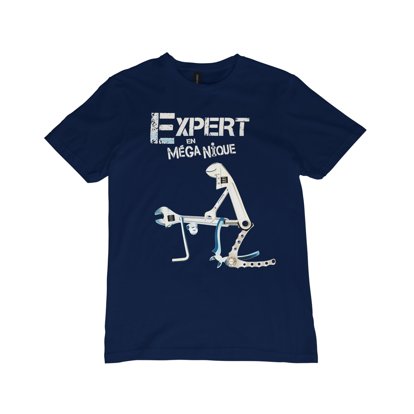 T-shirt "Expert en MÉGA-NIQUE"